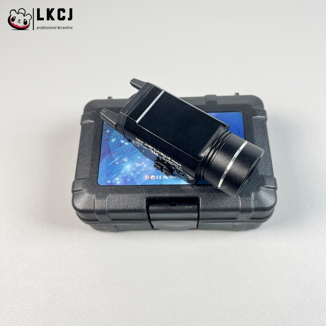 Metal Flashlight With Adjustable Rail