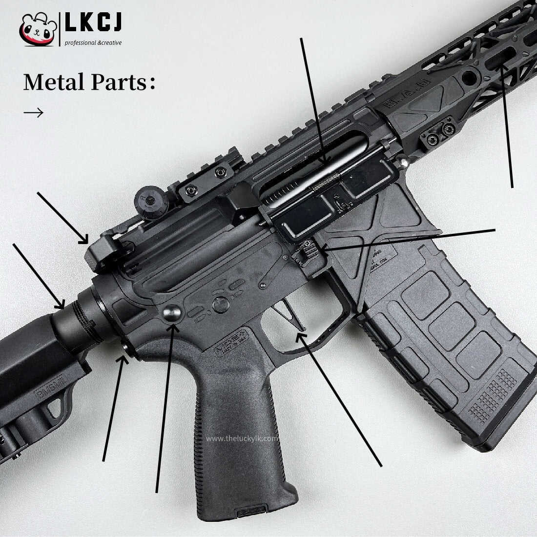 BD556 Gel Blaster With Forward And Backward Movable Bolt