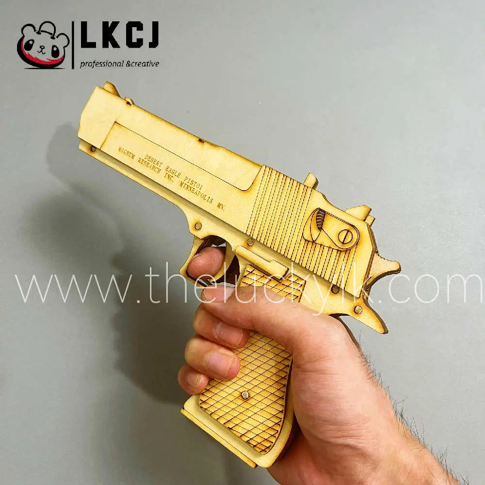 Desert Eagle Pistol - Wooden DIY Toy