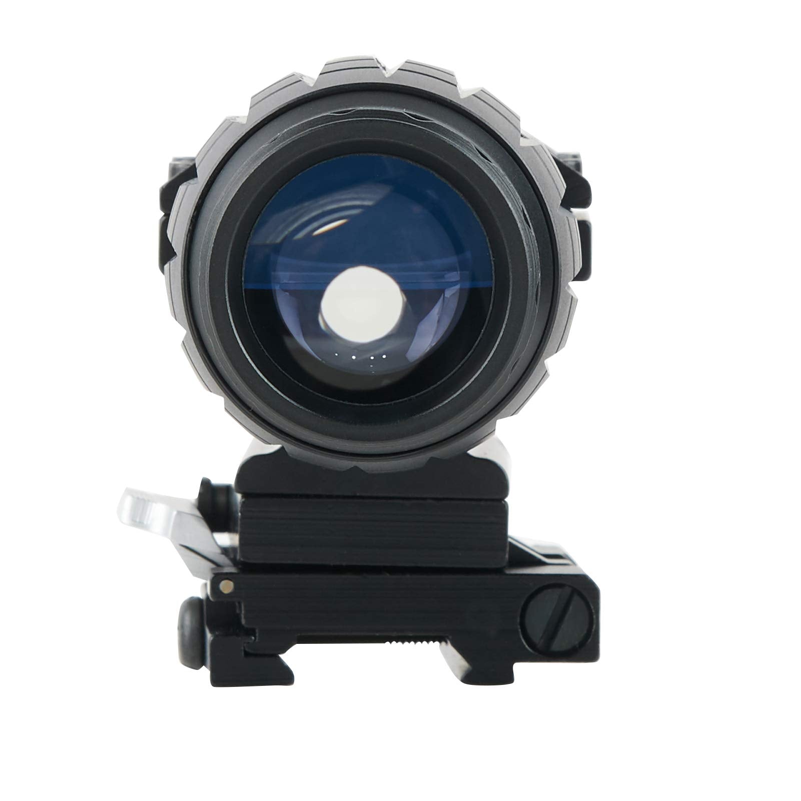 BBRAND 3X MAGNIFIER FLIP TO SIDE SCOPE 3X30MM RIFLE MAGNIFIER WITH QD MOUNT AND LEN COVERS - OPTICREV