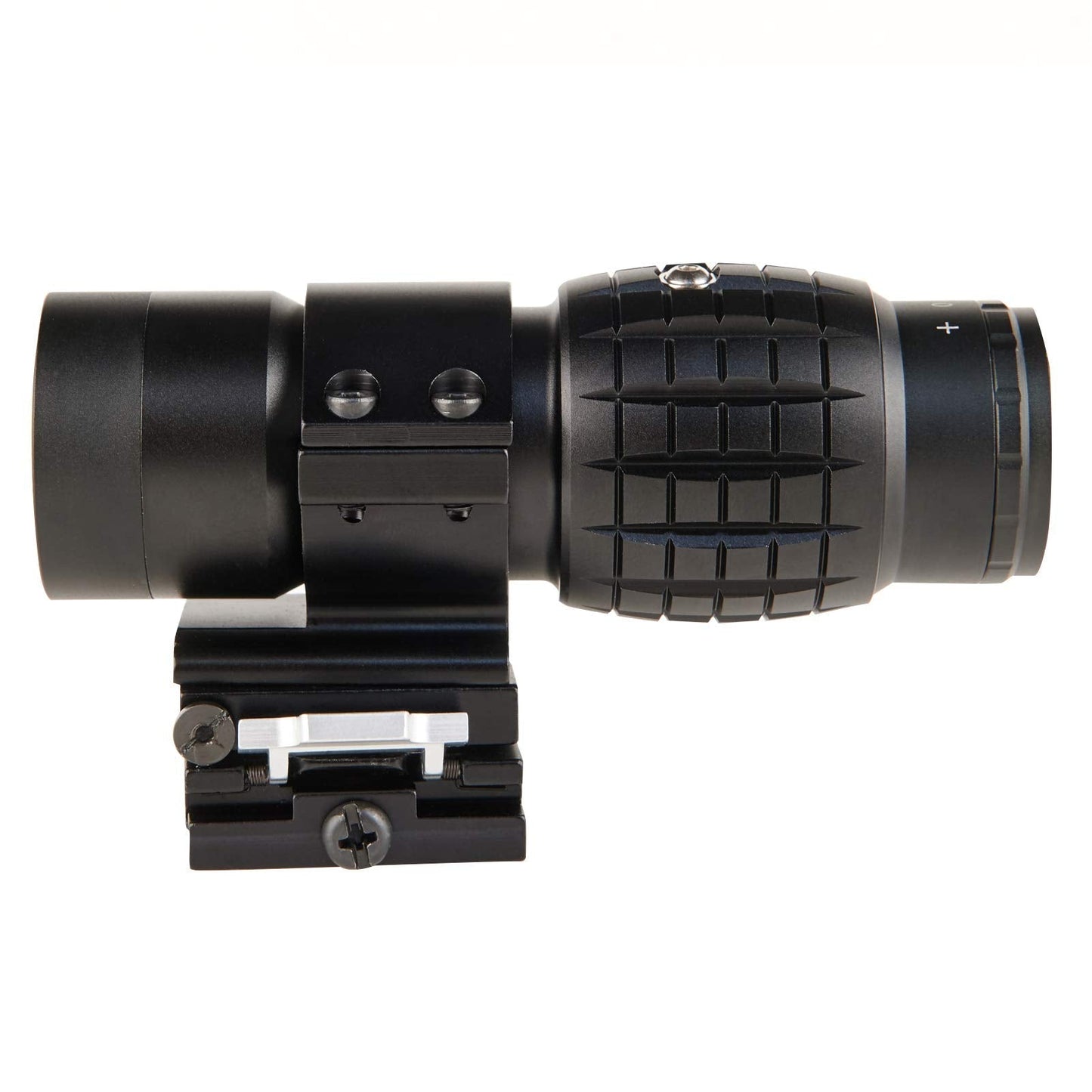 BBRAND 3X MAGNIFIER FLIP TO SIDE SCOPE 3X30MM RIFLE MAGNIFIER WITH QD MOUNT AND LEN COVERS - OPTICREV