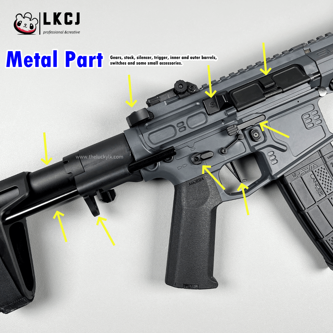 New SLR Precision Shooting Gel Blaster Fast Mode 11.1V Battery Recommended Age 18+