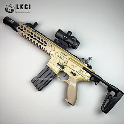 Exquisite Engraving MCX Gel Blaster High Rate of Fire  Smooth Shooting With 7 Colors of Lighted Silencer