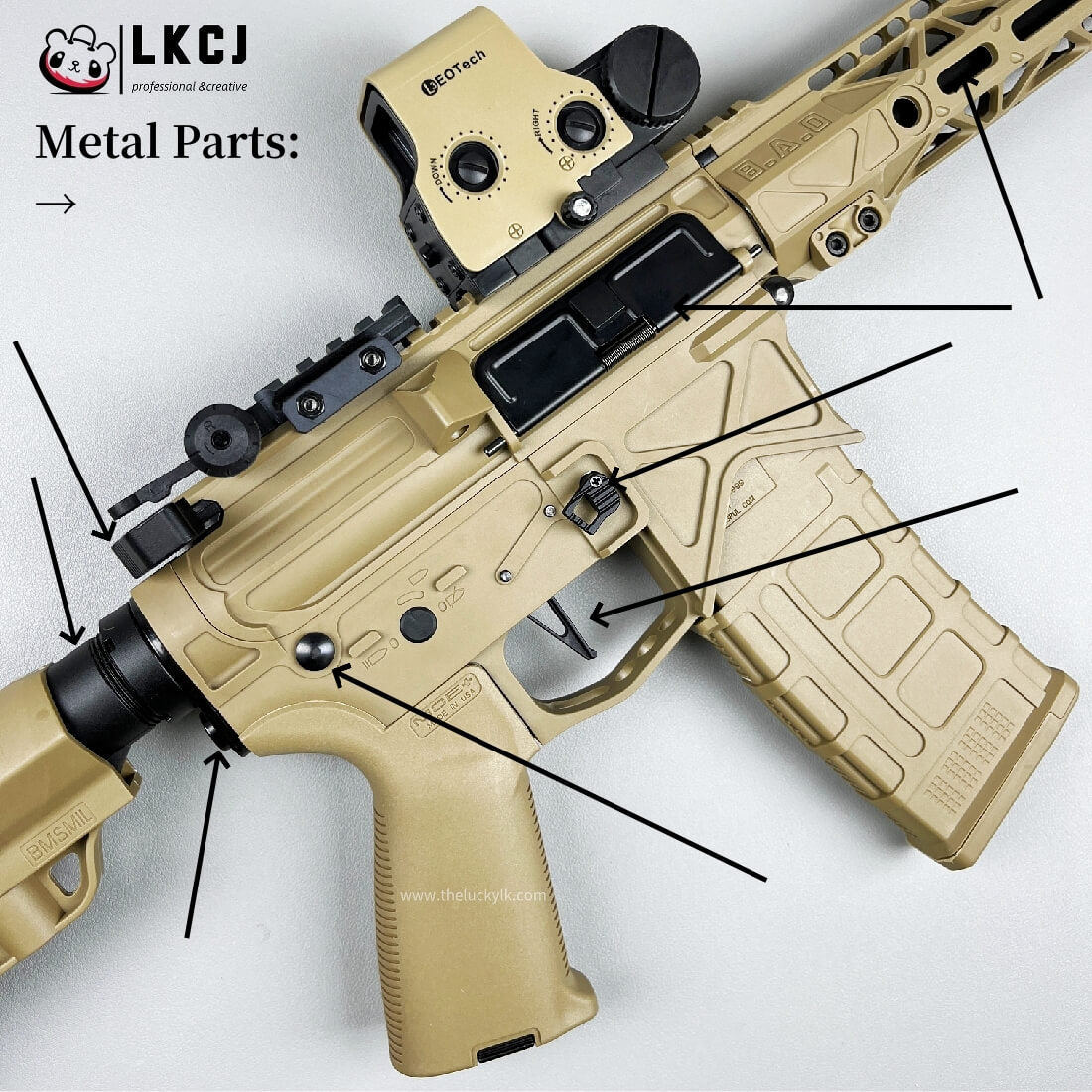 BD556 Gel Blaster With Forward And Backward Movable Bolt