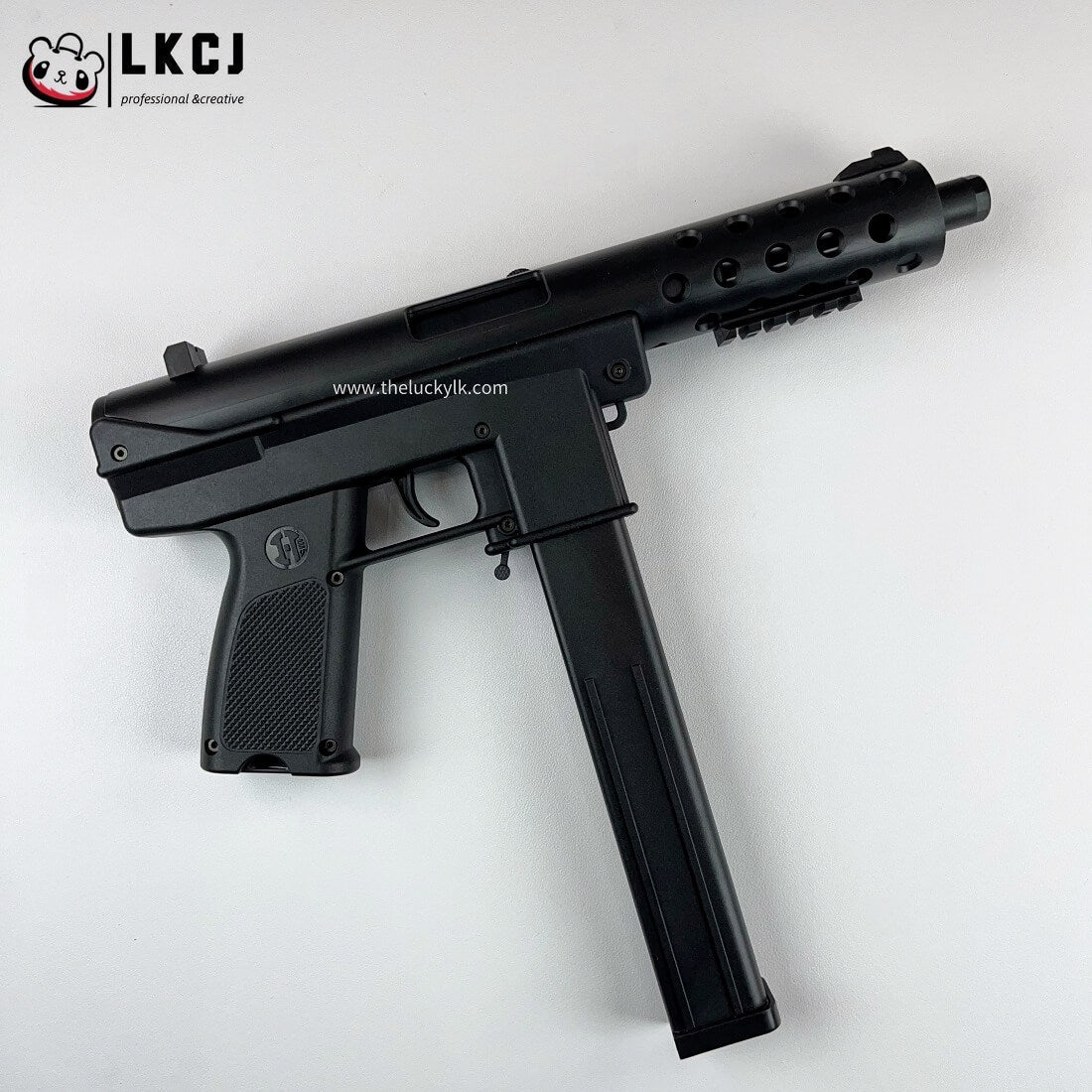 Gold/Sliver TEC9 Gel Blaster With 7 Colors of Lighted Silencer