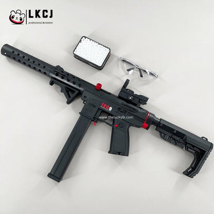 Gold/Sliver TEC9 Gel Blaster With 7 Colors of Lighted Silencer