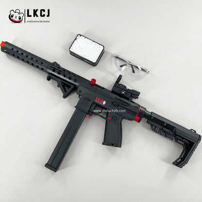 Gold/Sliver TEC9 Gel Blaster With 7 Colors of Lighted Silencer