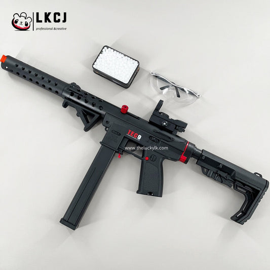 Gold/Sliver TEC9 Gel Blaster With 7 Colors of Lighted Silencer