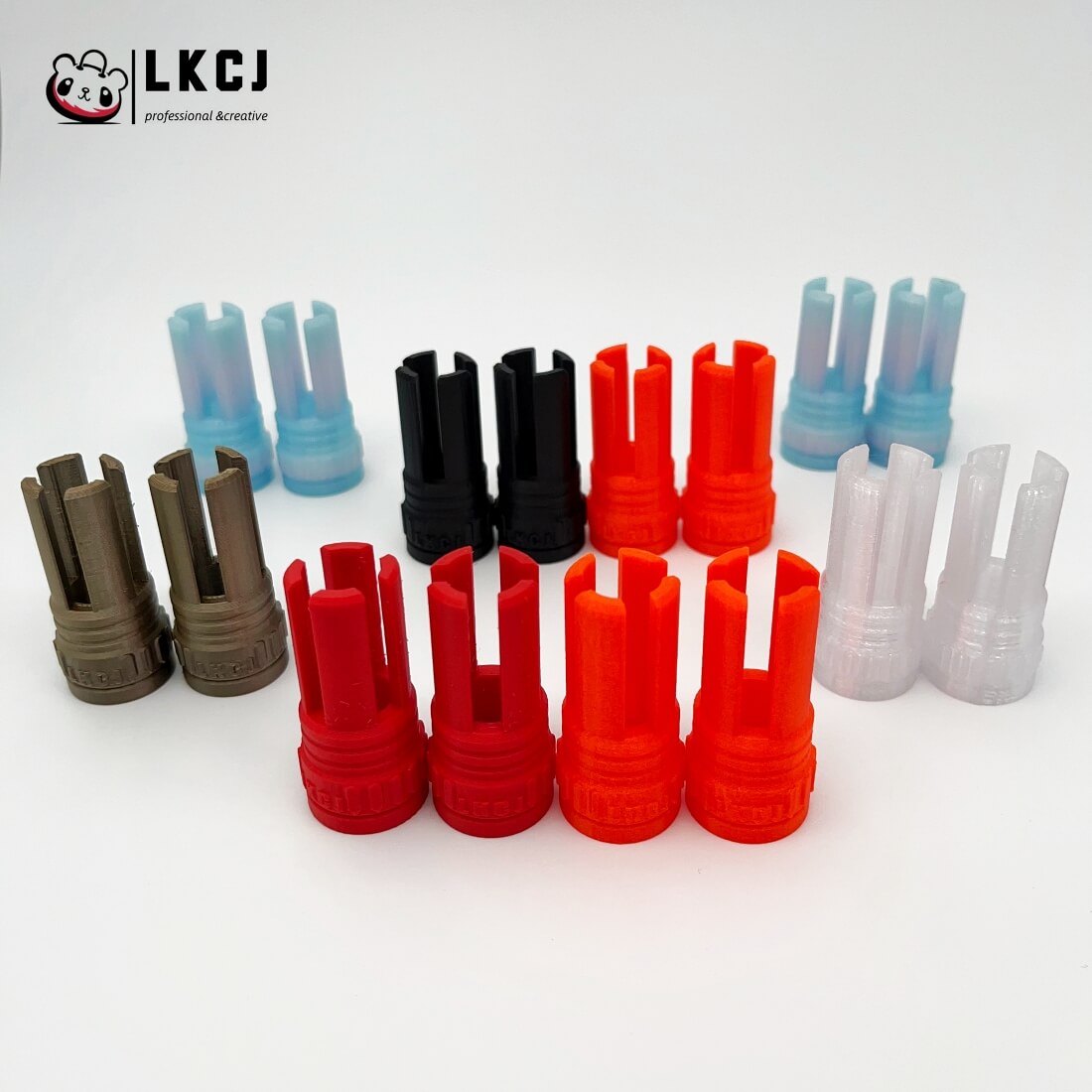 High Quality 3D Printed Orange Tips 6 PC Set 14MM CCW