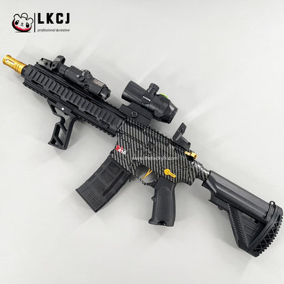 Carbon Fiber Gold Embellished M416 Gel Blaster