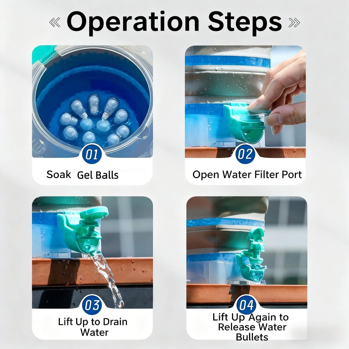 Multifunctional Gel Ball Soaking Bucket