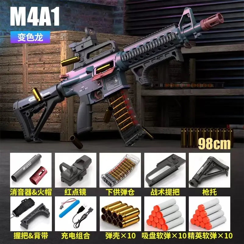 Electric M416 Rifle With Shell Ejecting Nerf Toy Gun