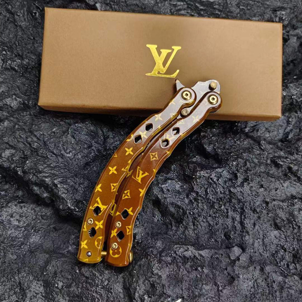 LV limited Scorpion Balisong Sharpen Butterfly Knife