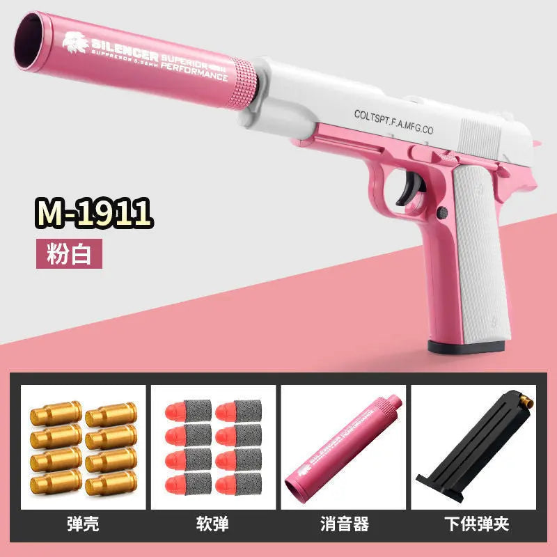 New Plastic EVA Foam Darts Bullets Gun Aim Train Handgun Air Gun