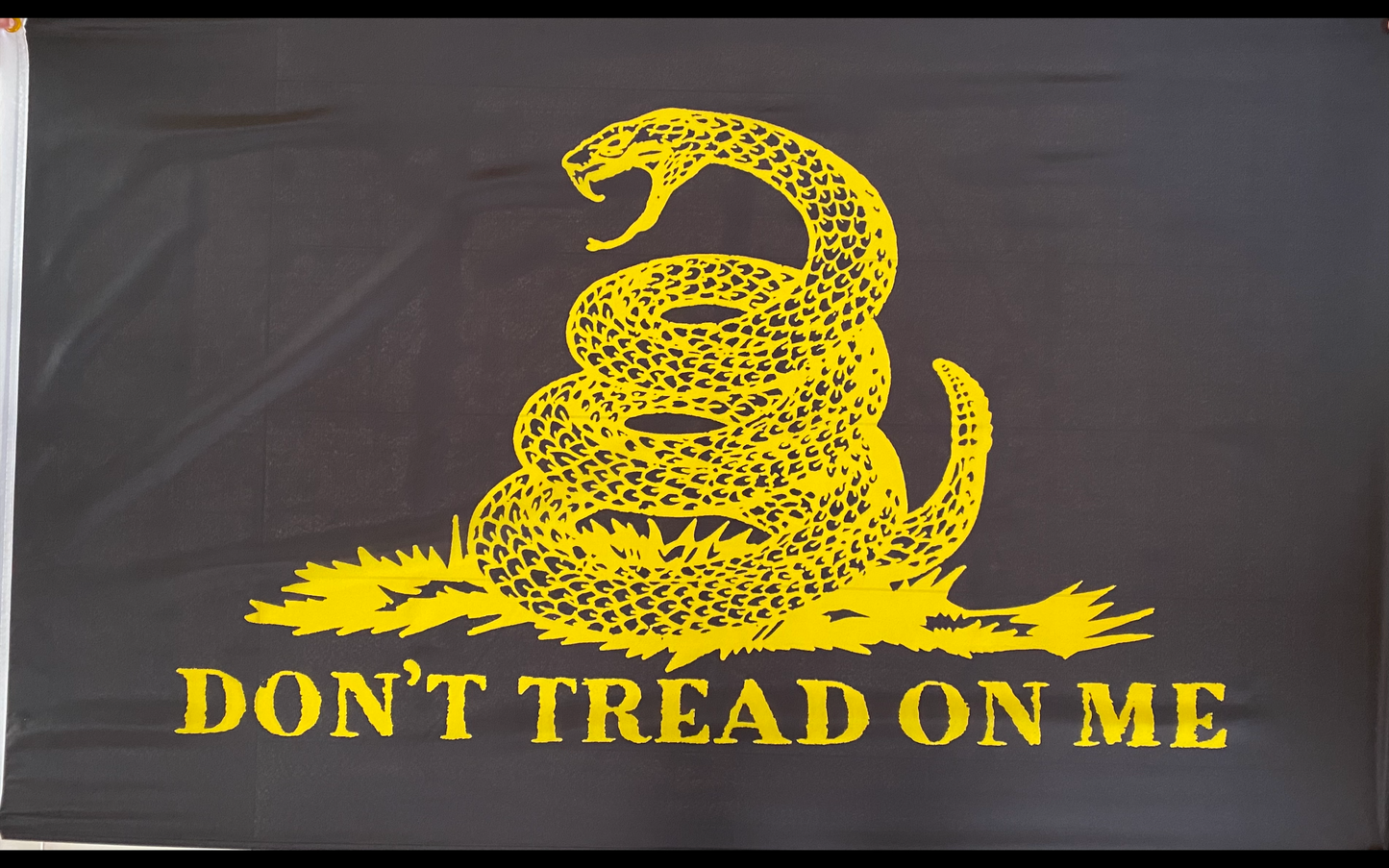 Black Don't Tread On Me Flag - 3' x 5'